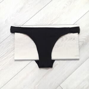 H&M NEW Black Bikini Bottoms Bathing Suit Beach Wear Sz 8 Summer Coastal Basic